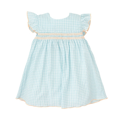 Girls Babidu Gingham Iris dress