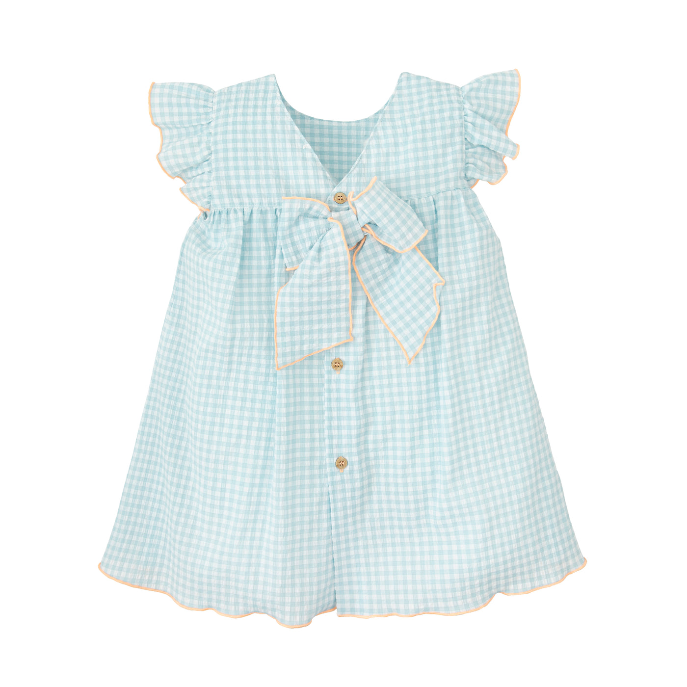 Girls Babidu Gingham Iris dress