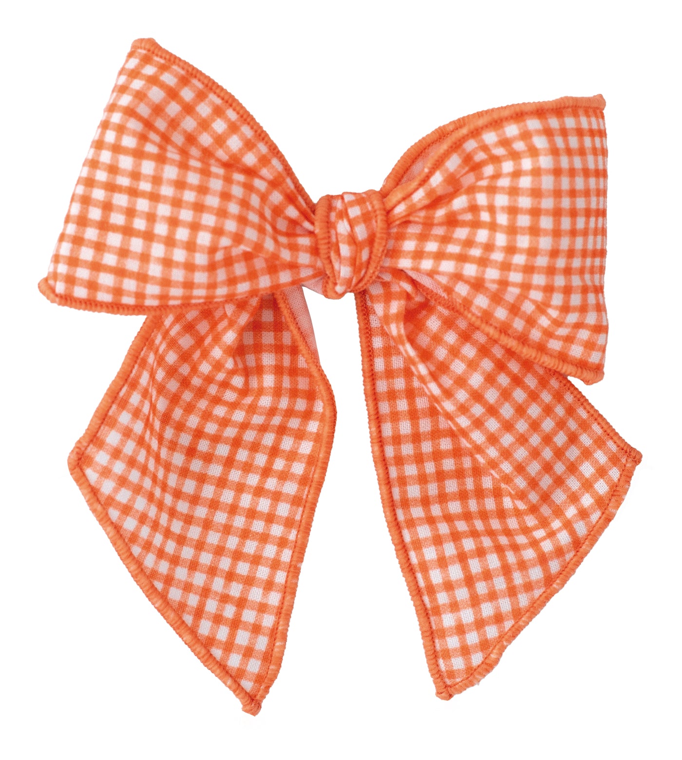 Orange Gingham Bow By Calamaro