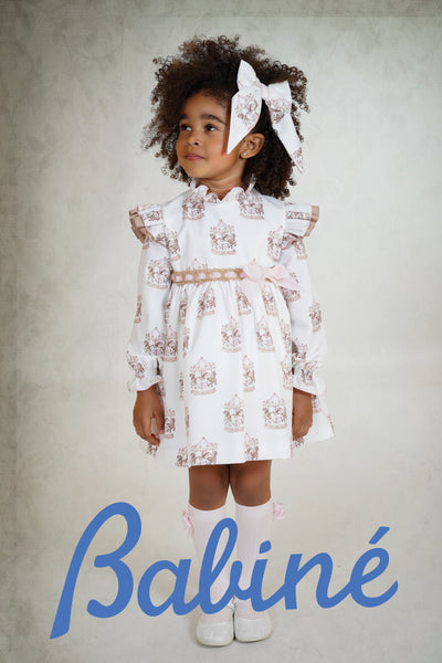 PRE-ORDER Girls Pink Carousel Dress By Babine