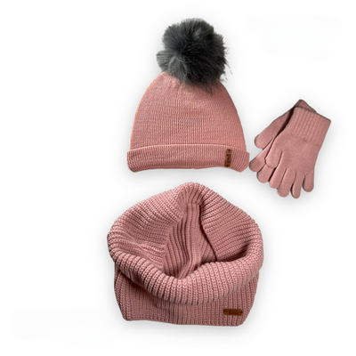 Knitted Hat, Snood and Gloves set By Condor