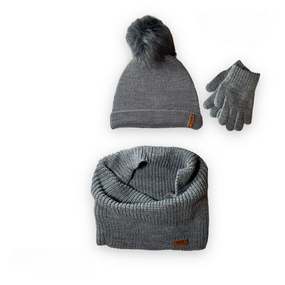 Knitted Hat, Snood and Gloves set By Condor