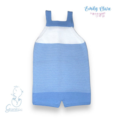 Boys Blue Dungaree By Artesania Granlei