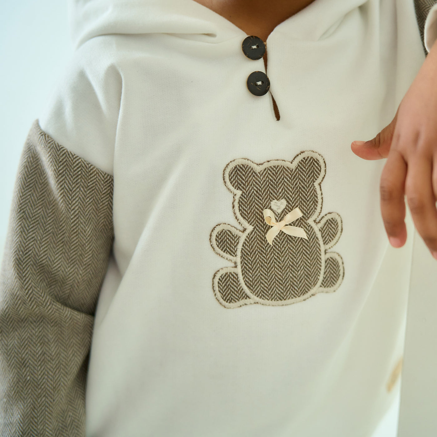 Unisex Beige Bear Tracksuit By Rapife