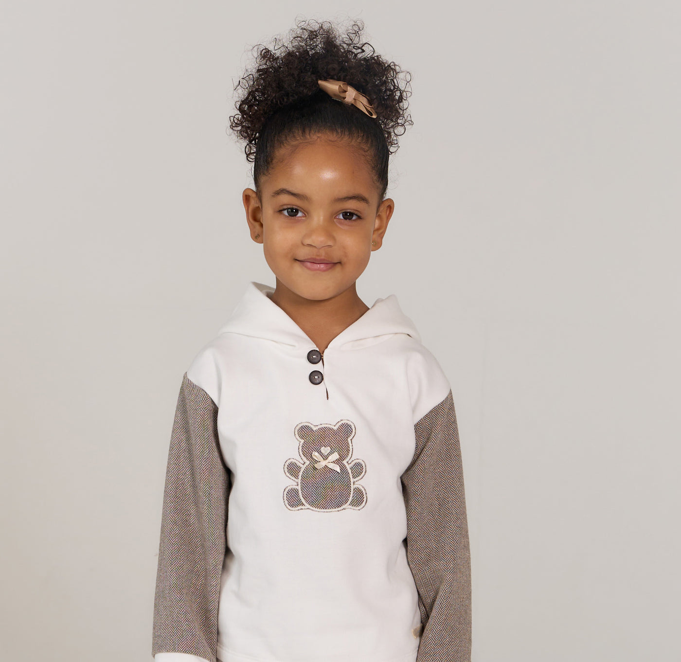 Unisex Beige Bear Tracksuit By Rapife