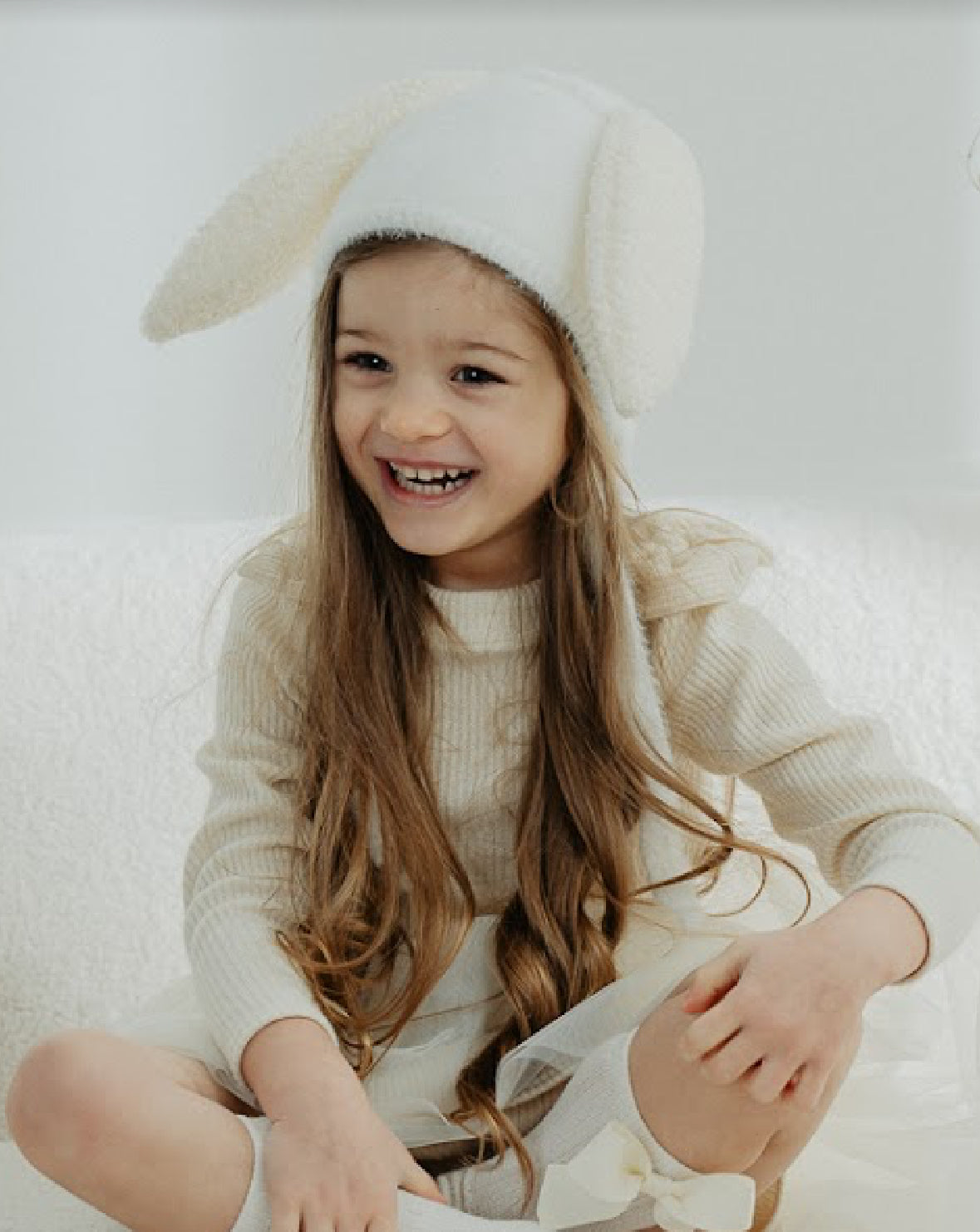 Ivory Unisex Bunny Hat By Jamiks