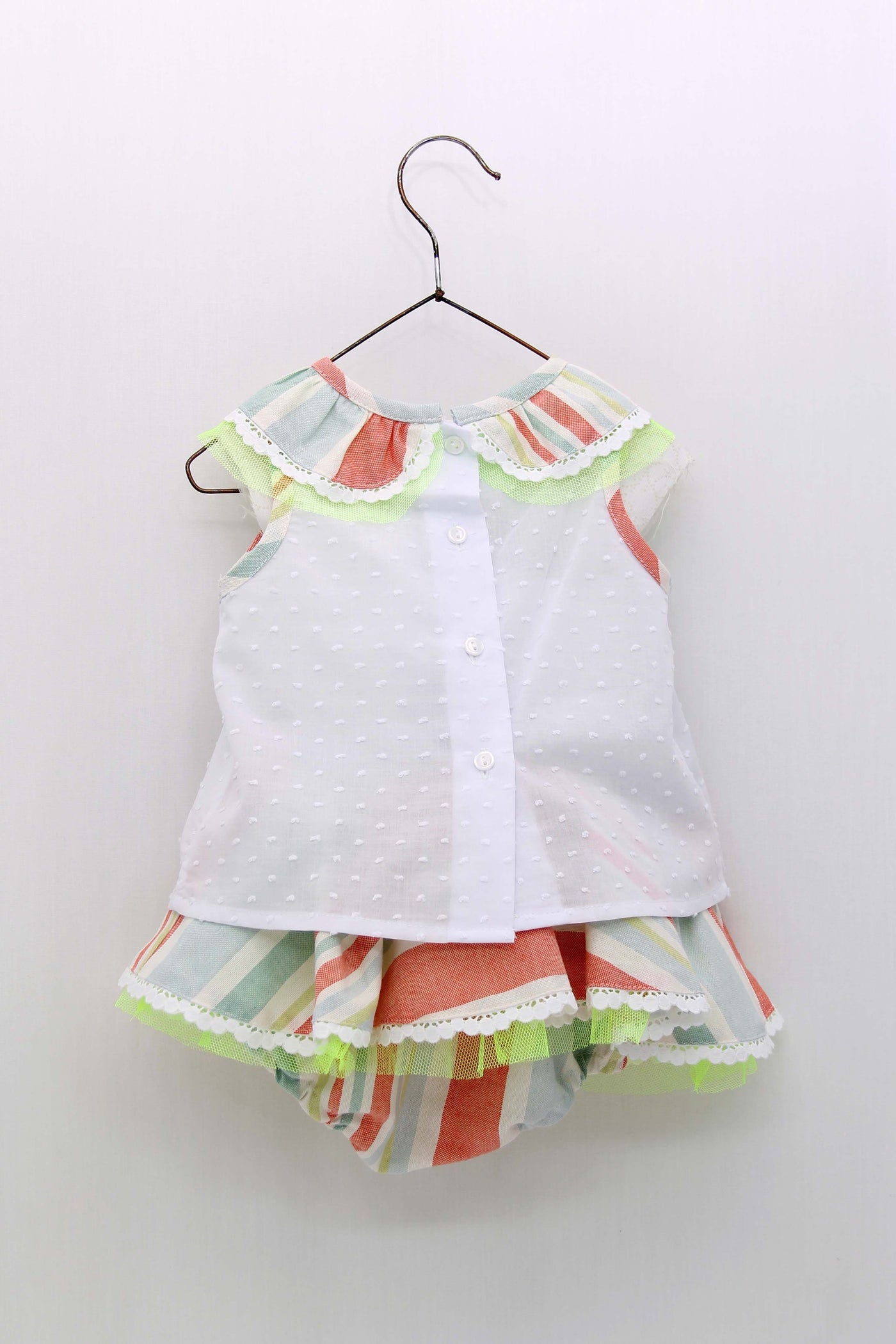 Girls Striped Top & Bloomers Set By Foque