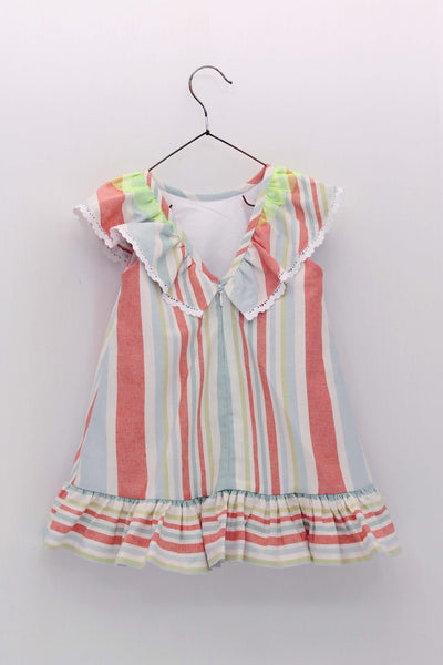 Girls Multicoloured Dress By Foque