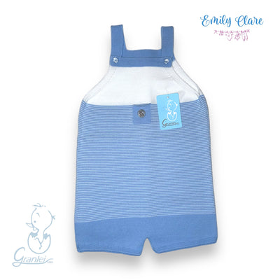 Boys Blue Dungaree By Artesania Granlei