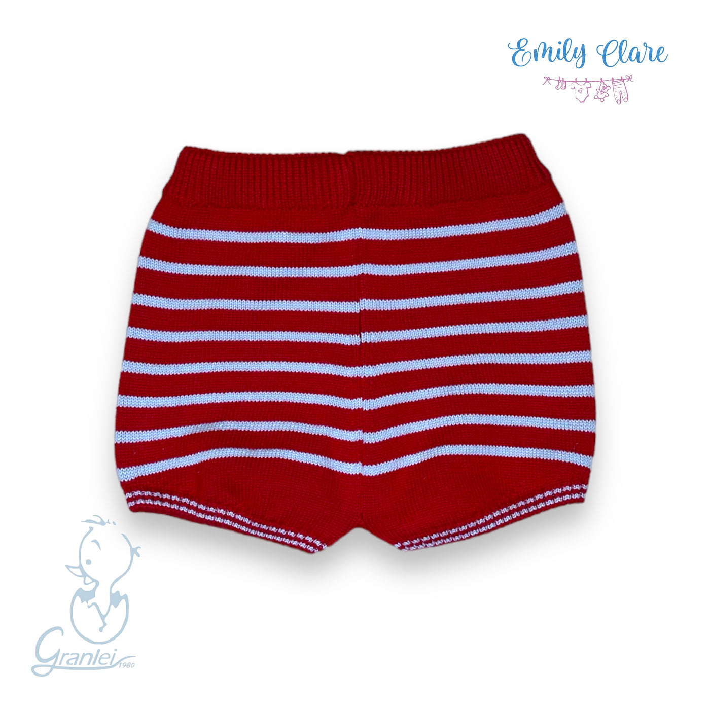 Blue & Red Boys Short Set By Artesania Granlei