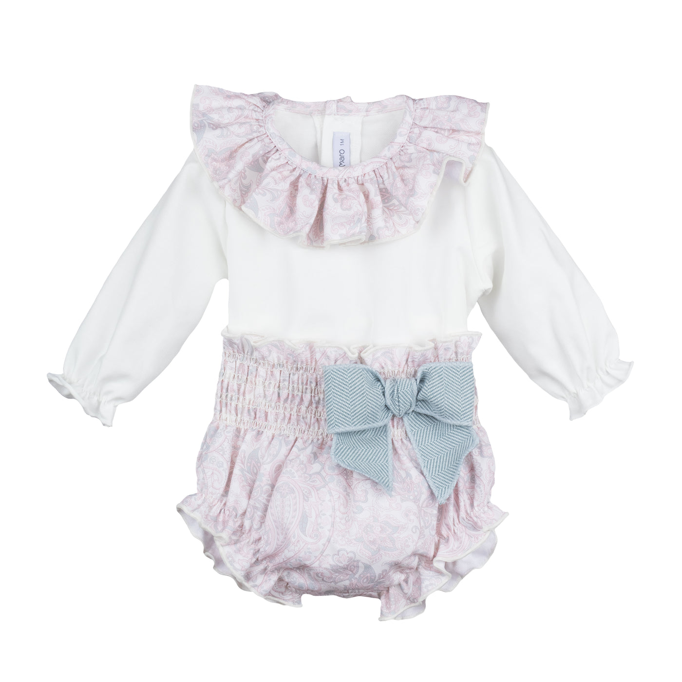 Girls Paisley Print Blouse & Bloomers Set By Calamaro