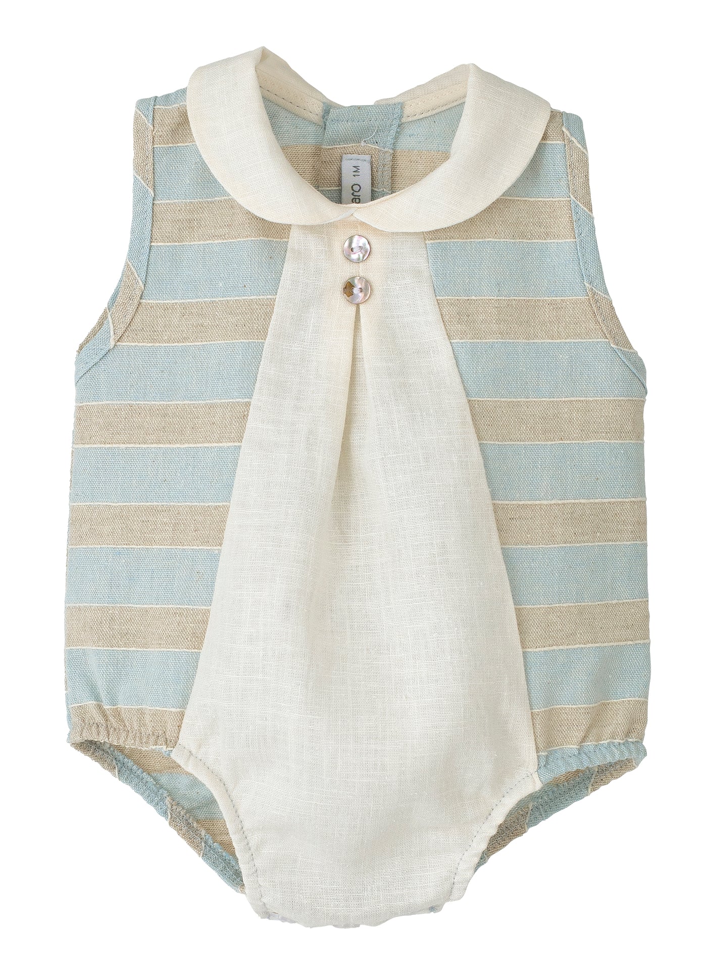 Unisex Striped Romper By Calamaro