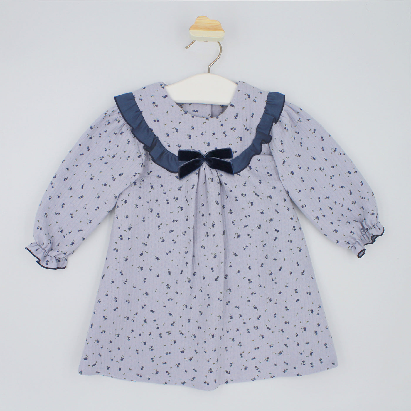 Girls Floral Blue Dress By Rapife