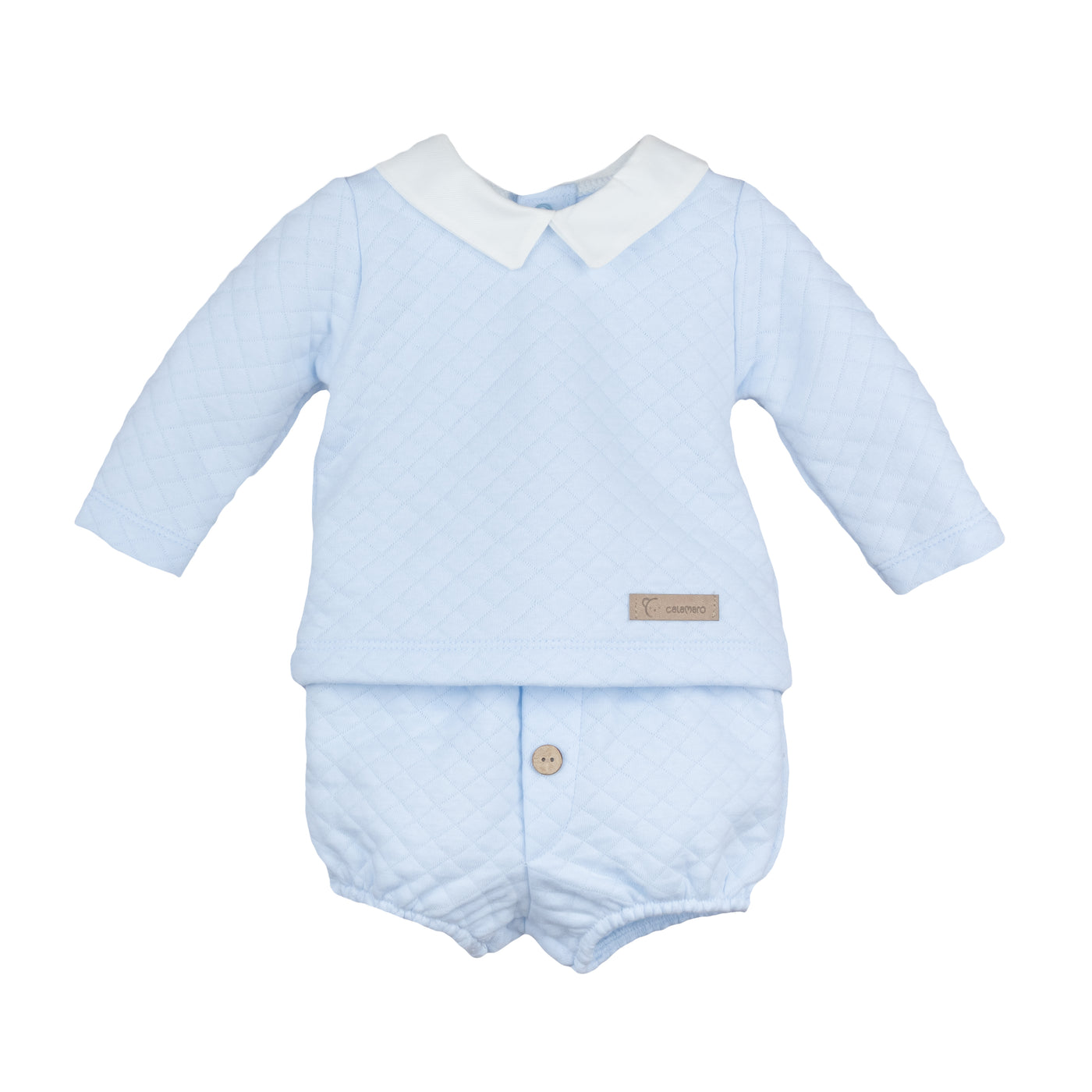 Boys Pale Blue Bloomers Set By Calamaro