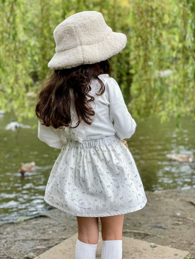 Girls Ivory Robin Blouse & Pinafore By Deolinda