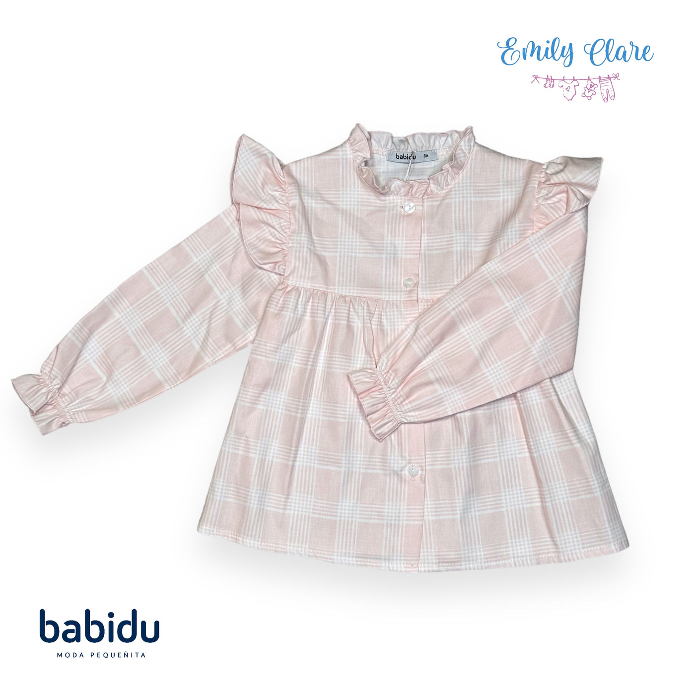 Girls Pink Blouse & Corduroy Dress Set By Babidu