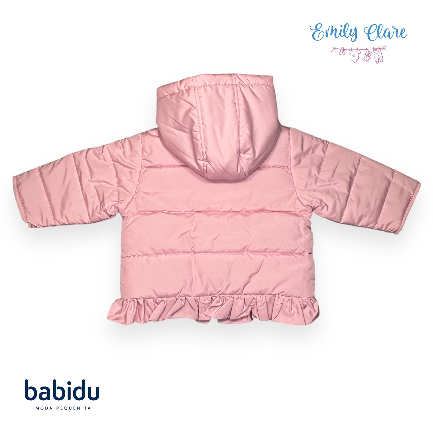 Girls Pink Padded Coat By Babidu