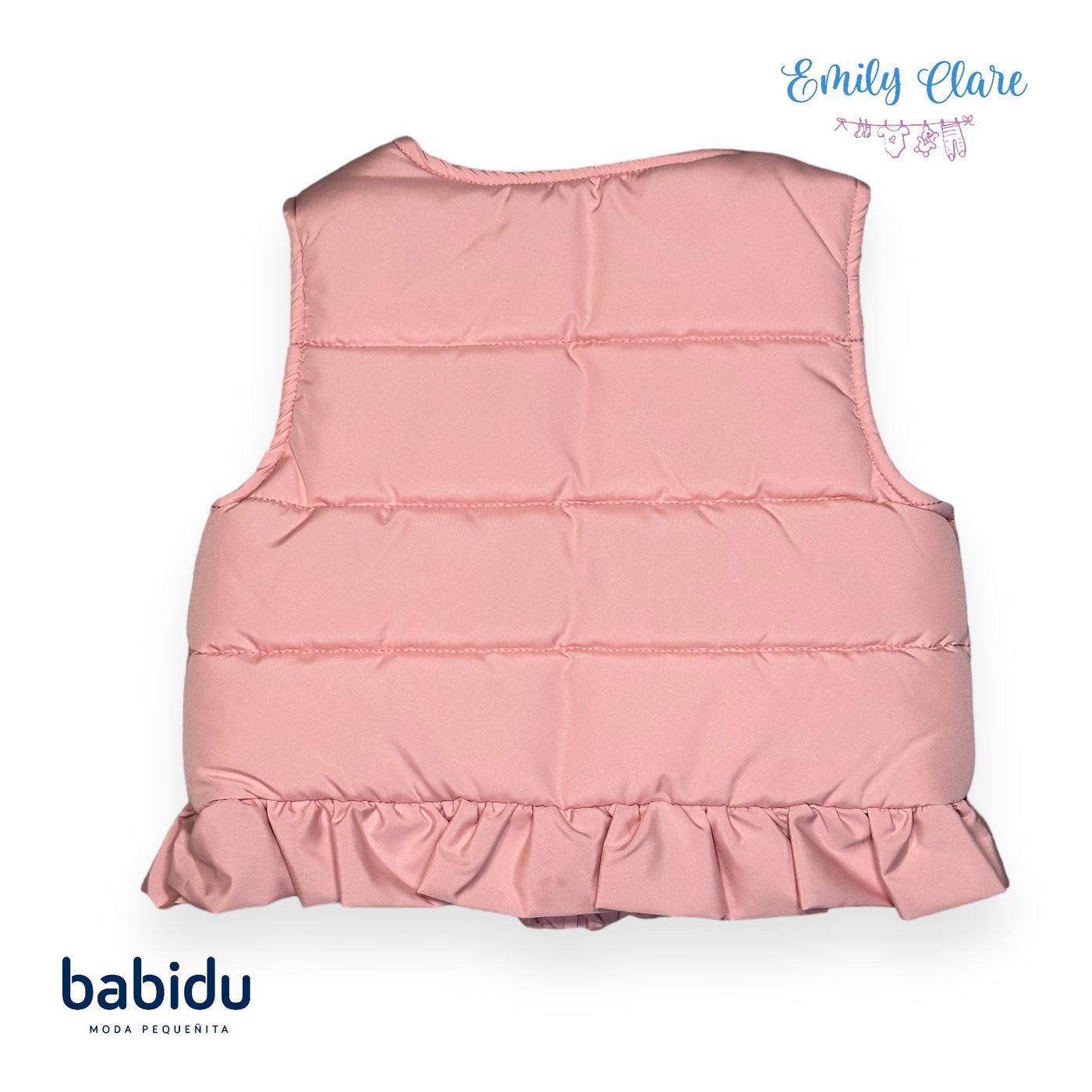 Girls Pink Gillet By Babidu