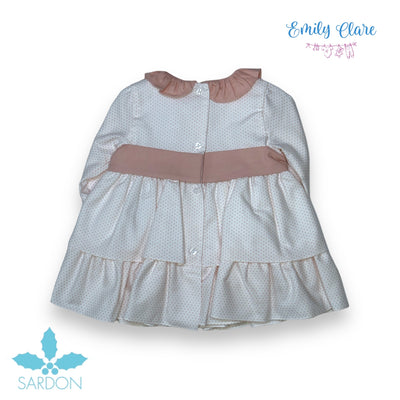 Girls Spotty Dress & Bloomers Set By Sardon