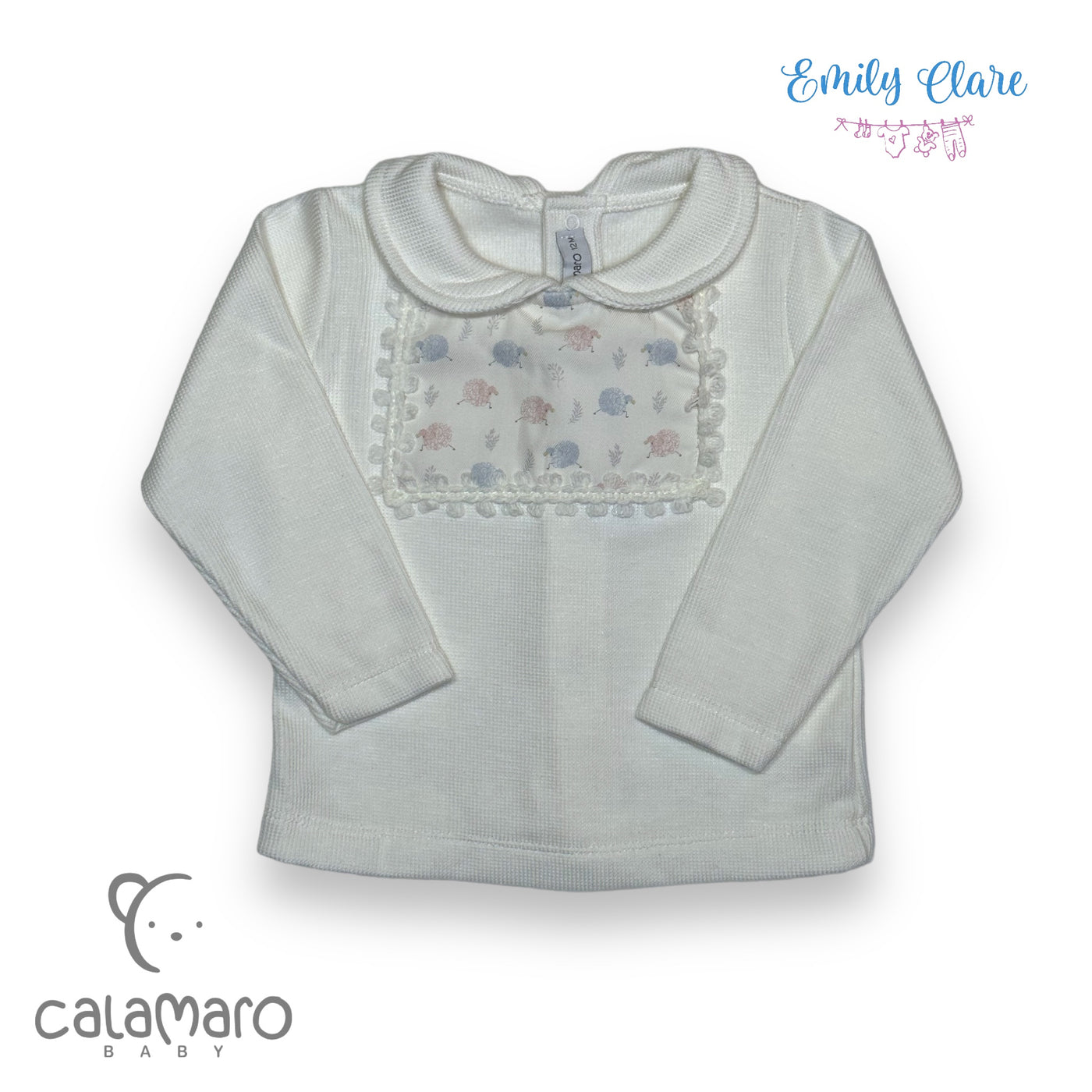 Boys Cream Sheep Set By Calamaro