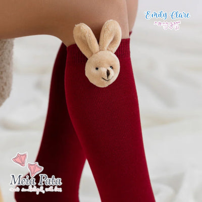 Unisex Meia Pata Bunny Socks