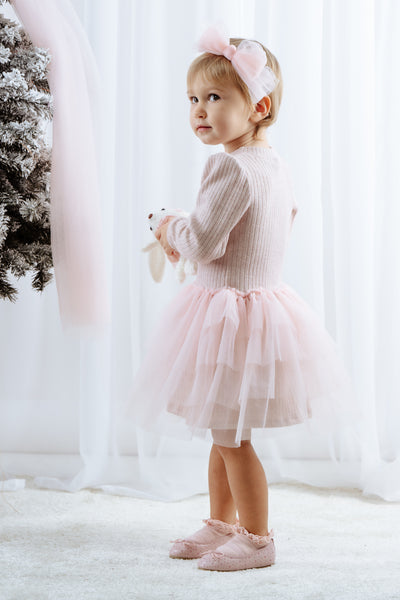 Girls Rose Pink Dress By Jamiks
