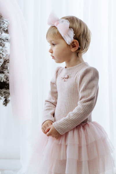 Girls Rose Pink Dress By Jamiks