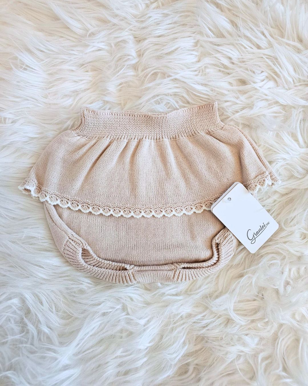 Baby Knitted Jumper and Bloomer Set By Granlei