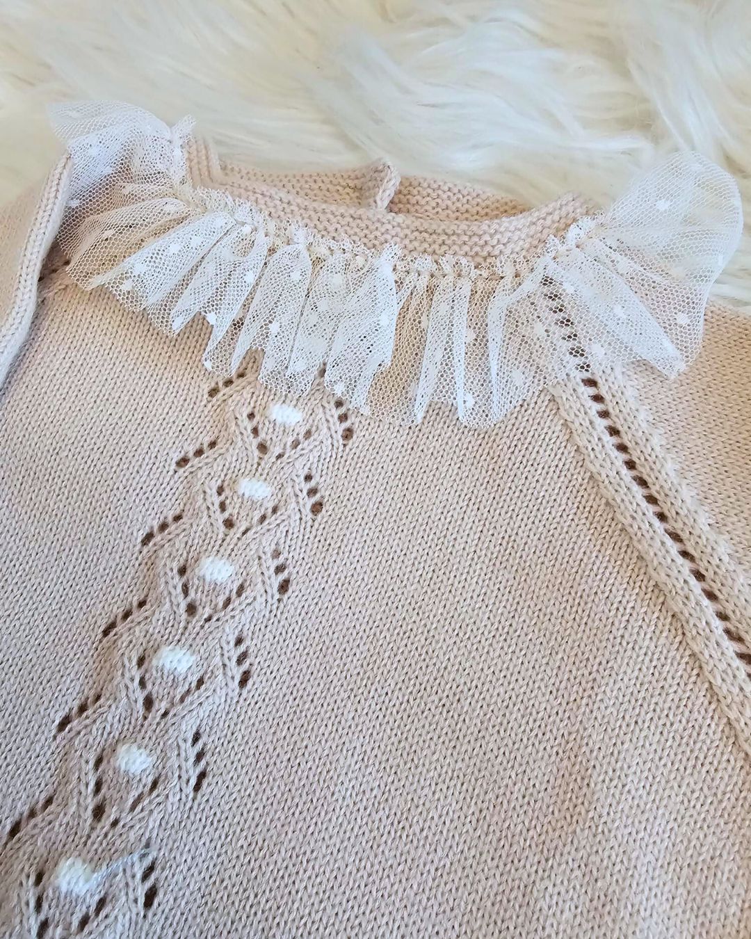 Baby Knitted Jumper and Bloomer Set By Granlei