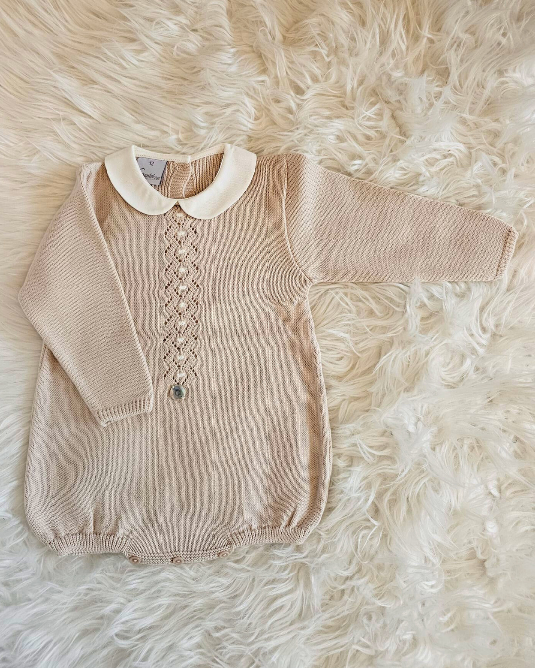 Baby Knitted Romper with Short Leg By Granlei