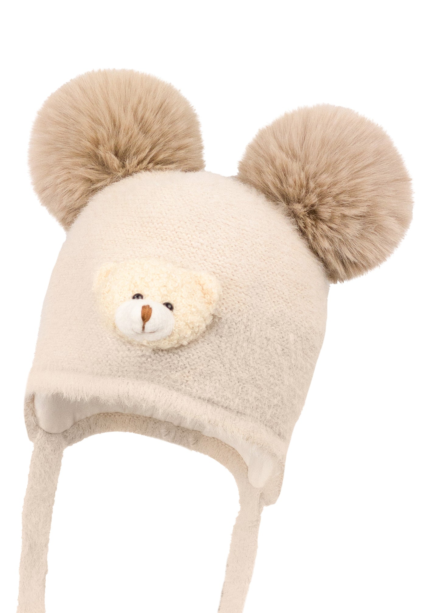 Unisex Ivory Pom Pom Hat By Jamiks