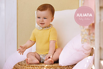 Unisex Turtle Knitted Top & Jam Pants Set in Yellow by Juliana