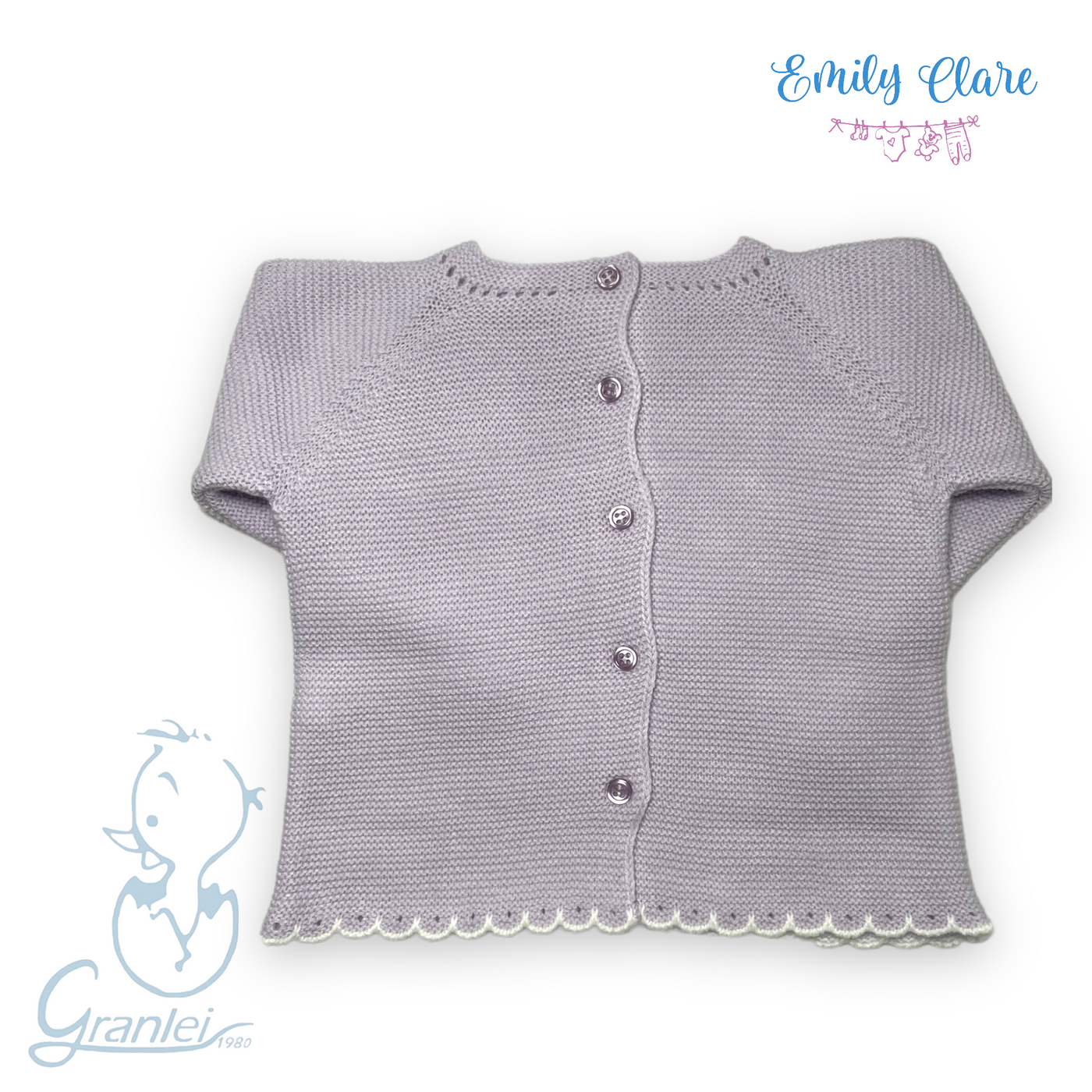 Girls Lilac Babygrow by Granlei