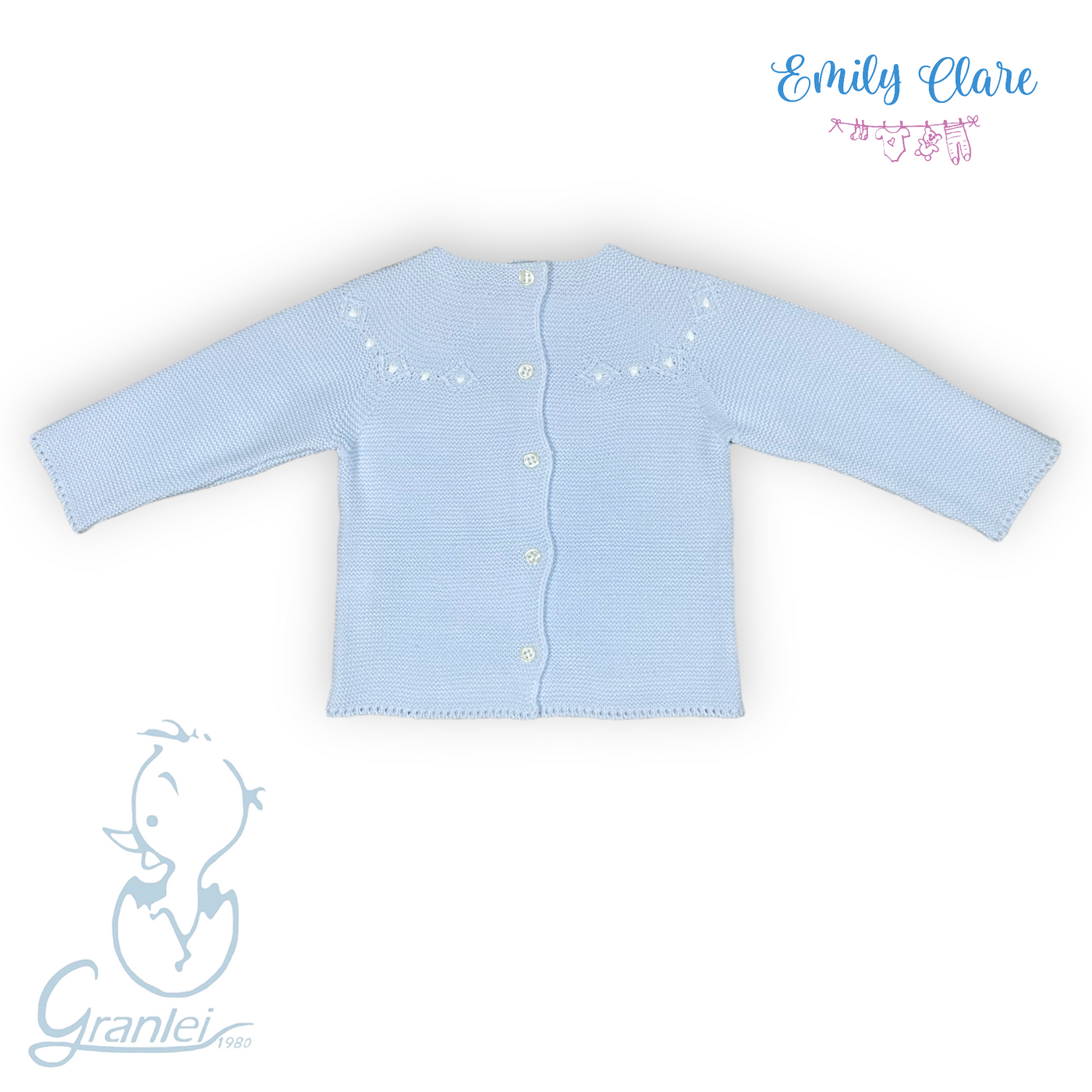 Boys Blue Two Piece Babygrow by Granlei