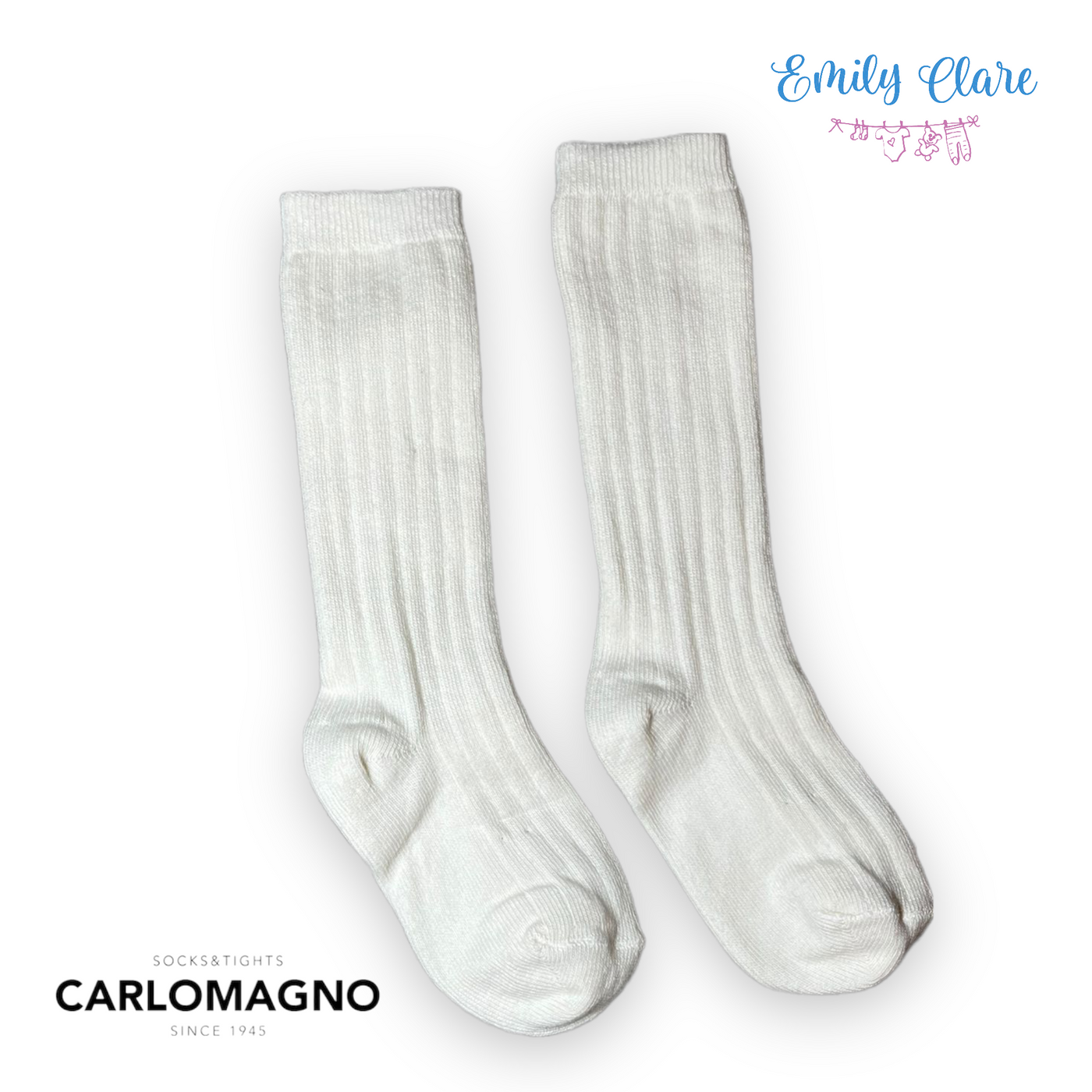 Unisex Ribbed Knee High Socks by Carlomagno