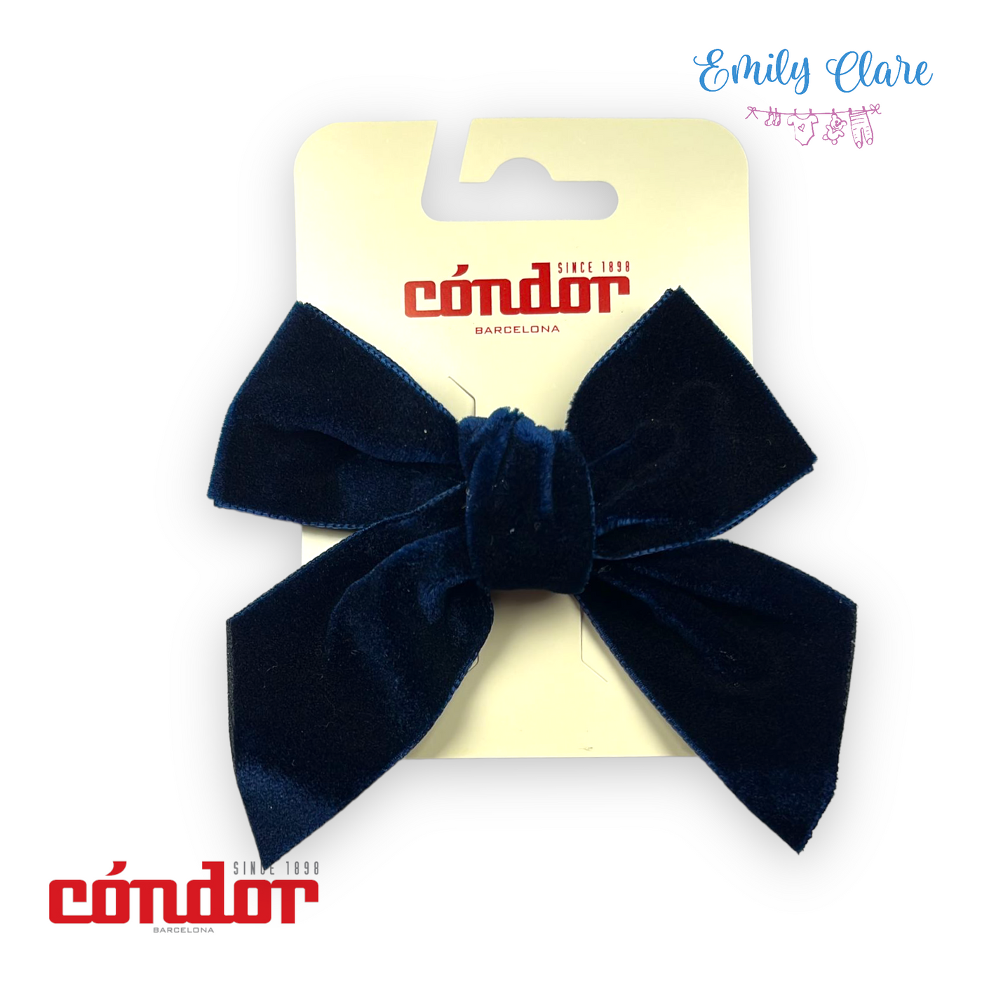 Velvet Bow Clip by Condor