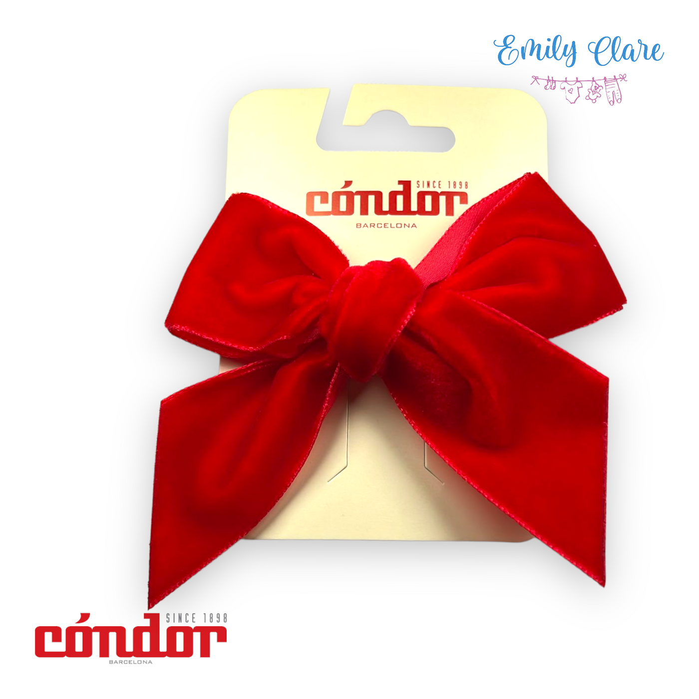 Velvet Bow Clip by Condor