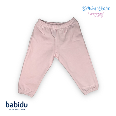 Pink Tracksuit With White Ruffle Detailing by Babidu