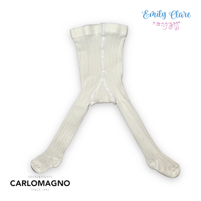 Carlomagno Newborn Ribbed Knitted Tights