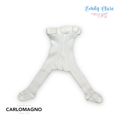 Carlomagno Newborn Ribbed Knitted Tights