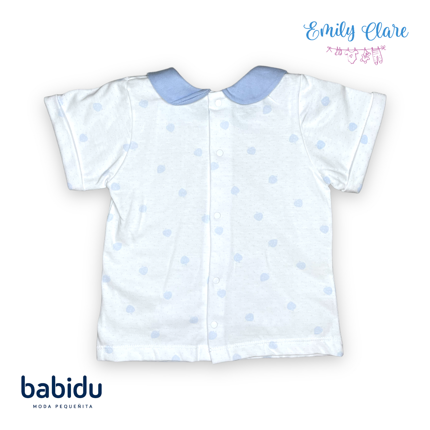 Boys Strawberry Print Cotton Shortie Set by Babidu