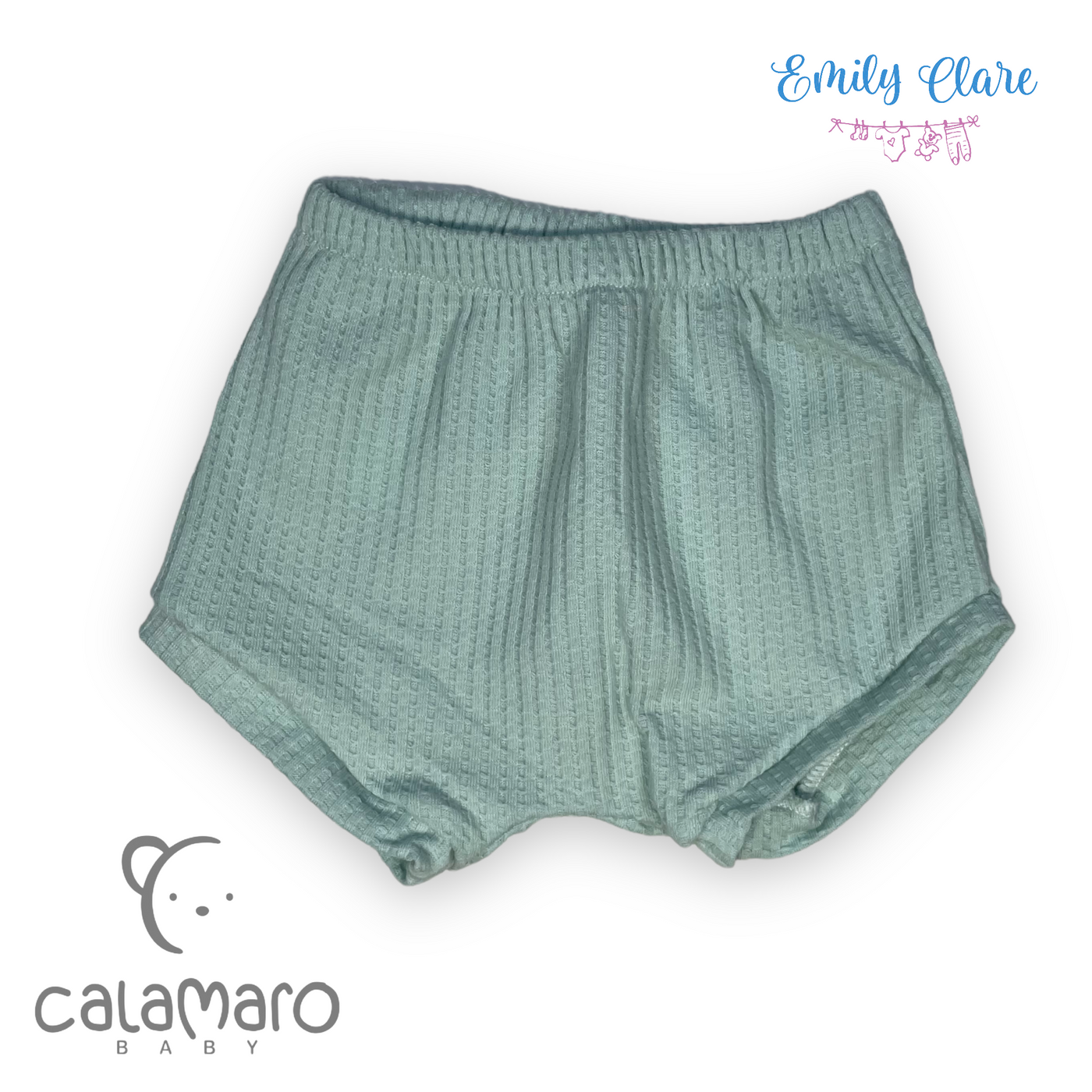 Boys White & Mint Two Piece Set By Calamaro