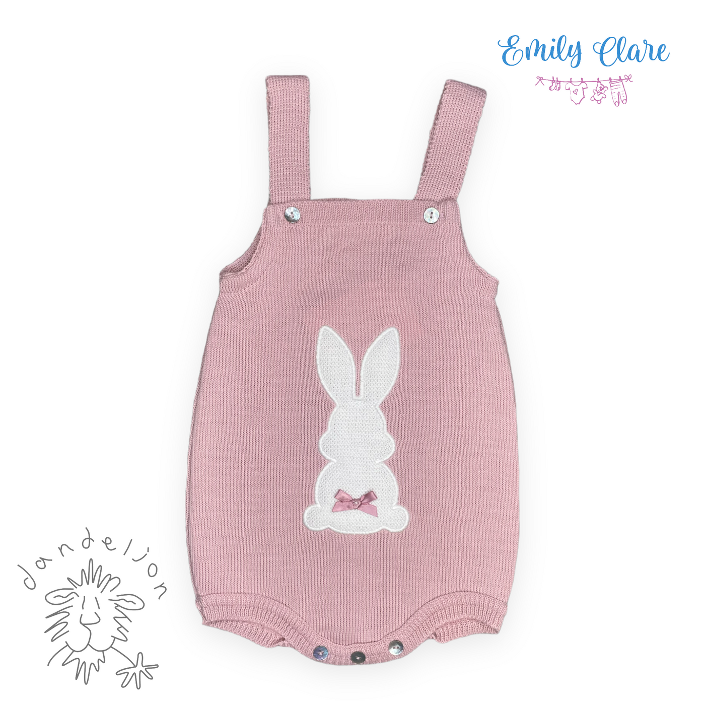 Pink Bunny Romper By Dandelion