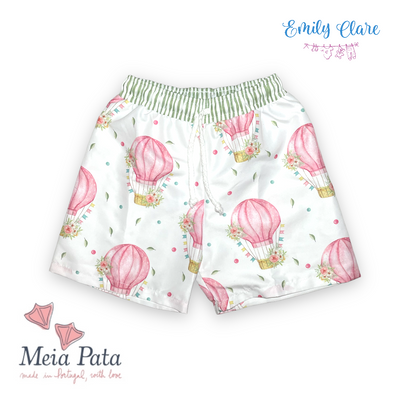 Boys Balloon Print Swim Trunks by Meia Pata